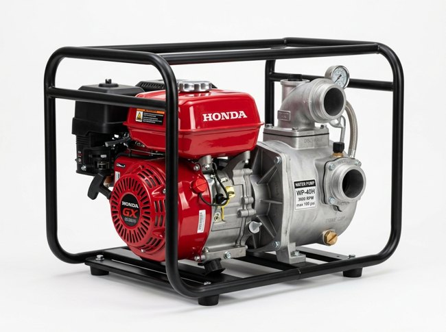 Motobomba de agua con motor Honda